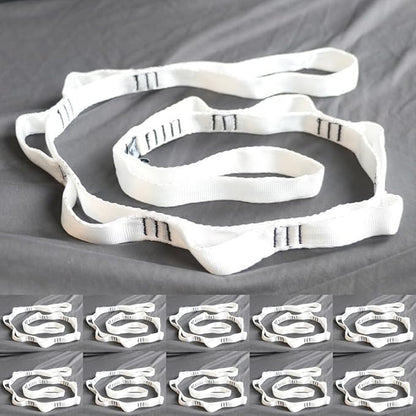 10PCS Nylon Daisy Chain Straps 23 KN for Aerial Yoga Hammock Swing Adjustable Aerial Silk Extender Hanging Rope for Aerial Yoga Belts 3.6FT 5.9FT Long