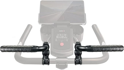 Handlebar Extender for Peloton Indoor Exercise Bikes, 1 Pair of Ultimate Handlebar Extension of Peloton Accessories (Bull-horn (with Black Tapes))