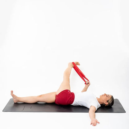 Yoga Strap - Adjustable D-Ring Buckle Yoga Belt for Pilates, Gym Workouts, and Physical Therapy | Improves Sitting Posture for Women & Men