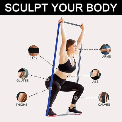 Fabric Resistance Bands for Working Out, 3 and 4 Levels Booty Bands Long Resistance Bands for Women and Men | Elastic Bands for Exercise Bands Resistance Workout Bands Resistance