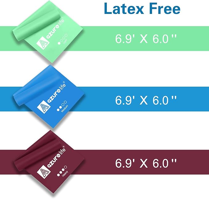 Resistance Bands,Professional Long Non-Latex Elastic Stretch Bands,Exercise Bands for Physical Therapy, Yoga, Pilates, Rehab, at-Home or The Gym Workouts, Strength Training