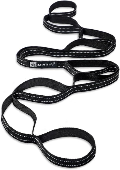 Premium Durable Stretch Straps with Loops, Stretching Strap for Physical Therapy, Multi-Loop Yoga Strap Fitness Exercise Strap for Yoga, Pilates, Dance, Flexibility&Exercise
