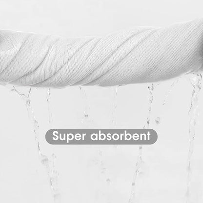 JML Microfiber Towels, Bath Towel Set - Extra Large, Soft, Absorbent, Fast Drying for Adult, Hair, Swimming, Fitness, Sport, Yoga, 4 Pack, 27" x 55", White