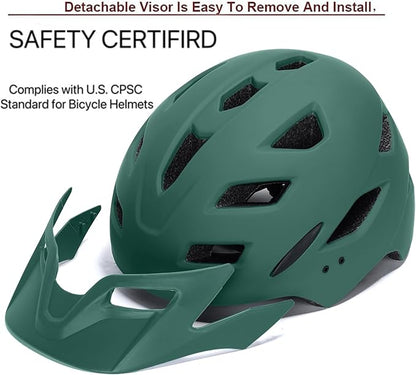 Kids Bike Helmet,Bavilk Kids Boys Girls Bike Helmets with LED Light Detachable Visor Children Youth Teen Multi-Sport for Skating Cycling Scooter Skateboard Adjustable & Lightweight 19.7"-22.4"