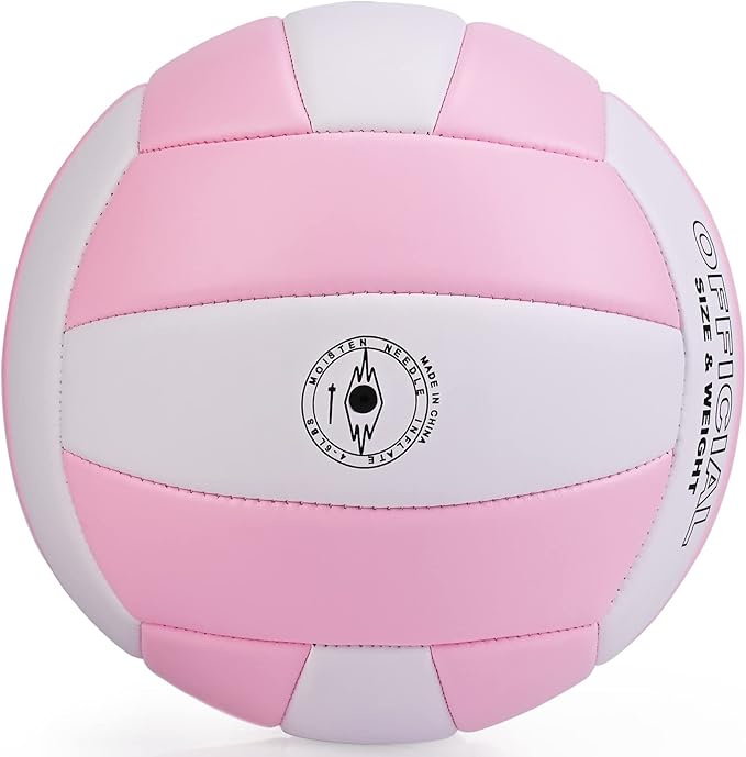 EVZOM Super Soft Volleyball Beach Volleyball Official Size 5 for Outdoor/Indoor/Pool/Gym/Training Premium Volleyballs Equipment Durability Stability Sports Ball