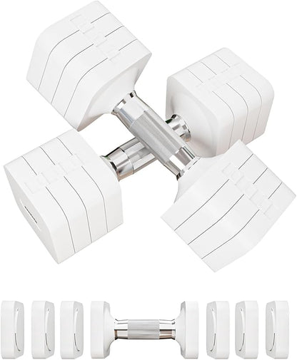 15LB 20LB 50LB Adjustable Dumbbell Set Free Weights Dumbbells Set for Women Men Hand Weights Sets Adjust Dumbbell Weight Sets for Home Gym Exercise Workout Strength Training Equipments