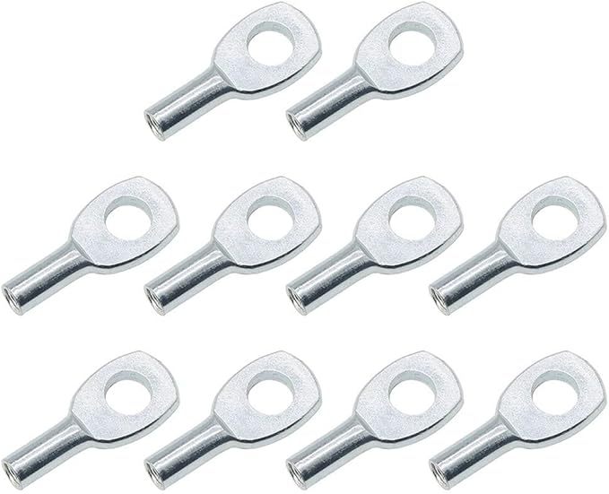 10 Pcs Gym Pulley Machine Cable Eyelet Terminal Interface Port, Gym Machine Accessories For 5Mm/6mm Cable Ball Stopper Interface Port Components For Various Equipment Cables(5mm)