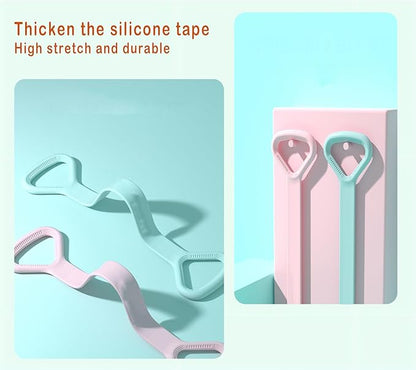 Figure 8 Resistance Band, Arm Back Shoulder Exercise Elastic Rope Stretch Fitness Band, Foot, Leg, Hand Stretcher, Arm Exerciser for Yoga Pilates Stretching Physical Therapy, Home Gym Workout