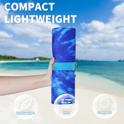 2 Pack Lightweight Thin Beach Towel Oversized 71"x32"
