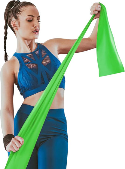 Resistance Bands, Elastic Exercise Bands for Working Out, Physical Therapy, Recovery, Yoga, Pilates, Strength Training
