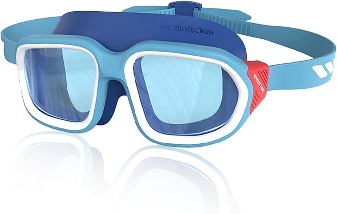 Kids Swim Goggles for Ages 4-12: Clear Vision, Wide View, No Leaks, Anti-Fog, UV Protection & Comfortable Fit