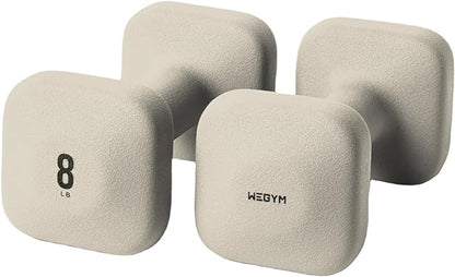 SafeGrip Dumbbells, Anti-Slip, Anti-Roll, Thick Handles, Free Weights, Square Dumbbells for Secure Workouts at Home, Weightlifting, and Personal Training