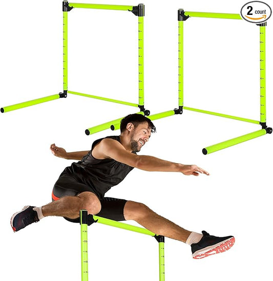 2 Pcs Adjustable Height Training Hurdle 23.62 Inch