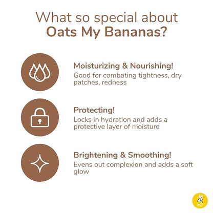 FACETORY K Beauty Face Mask Skin Care - OATS MY BANANAS CALMING Sheet Mask with Oat Extract | Milky Essence Soothes & Moisturizes (10 Pack)