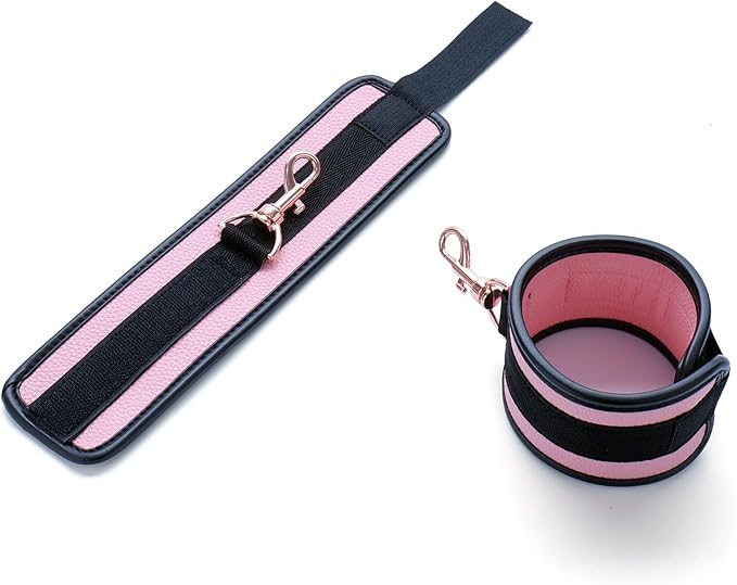 6pcs Black PU Adjustable Straps Sports Training Fitness Gear Home Yoga Set