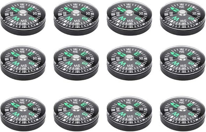 12PCS Button, Mini Pocket Paracord Bracelet Liquid Filled
