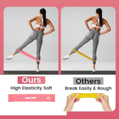Resistance Bands for Working Out Exercise Loop Bands Workout Bands Set for Men Women Body Stretching, Crossfit Training, Home Workout, Physical Therapy, Booty Legs, Set of 5