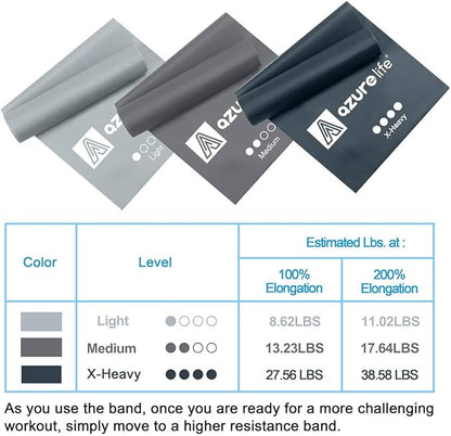 Resistance Bands,Professional Long Non-Latex Elastic Stretch Bands,Exercise Bands for Physical Therapy, Yoga, Pilates, Rehab, at-Home or The Gym Workouts, Strength Training