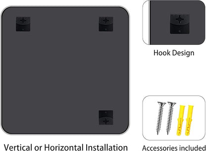 FORBATH 42x42 Inch Silver Bathroom Mirror for Over Sink, Large Square Wall Mirror with Metal Frame, Rounded Corners for Bathroom, Bedroom, Entryway Decor (Horizontal or Vertical)