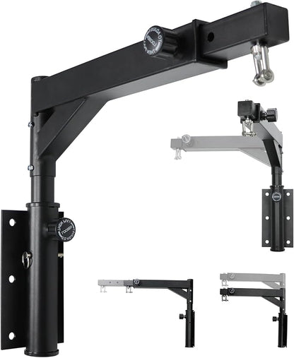 Heavy Bag Hanger Wall Mount Punching Boxing Bag Bracket -Square Tube, Heavy Duty Adjustable Length & Height for Boxing, Taekwondo, Muay Thai Bags, for Home Gym Installation