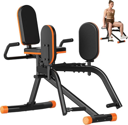 Hip Abductor Machine for Home Gym | Compact Glute Trainer & Thigh Workout Equipment with 3-Level Resistance,Silent Design | Leg Abductor Machine & Booty Builder for Women/Men