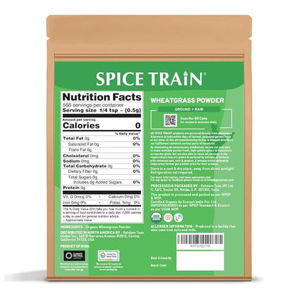 HANDPICK USDA Organic Wheatgrass Powder (10oz) Rich Green Powder - Lab Tested | 100% Whole Leaf | Gluten Free, Non-GMO | No Sugar, No Artificial Ingredients | Resealable Ziplock Pouch