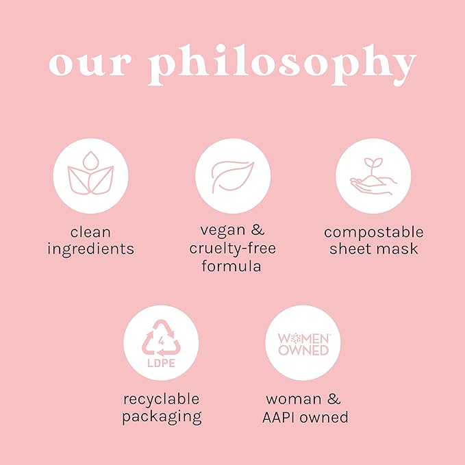 ESW Beauty Strawberries & Cream - Soothing Raw Juice Face Mask - Calming with Coconut, Vanilla Bean, Almond Milk & Strawberry for Sensitive Skin - Reduces Redness & Nourishes