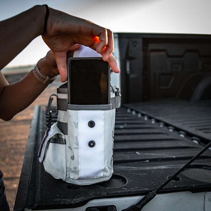 Iron Infidel Battle Bottle - Half Gallon Insulated Water Bottle with Paracord Handle, 64 oz Stainless Steel 2L Water Jug with Rugged, Removable Sleeve for Keys, Wallet, & Phone (Arctic Camo 2 Liter)