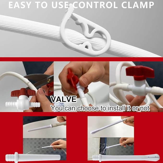 2 L Home Enema Bag Kit with 2 Enema Tips,60 inch Long Silicone Hose, Controlable Water Flow Valve, Hot-Water Bottle for Colon Cleansing Enemas (Upgraded-red)