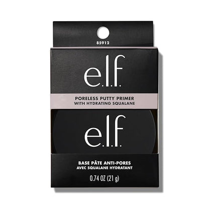 e.l.f. Poreless Putty Primer, Silky, Skin-Perfecting, Lightweight, Long Lasting, Smooths, Hydrates, Minimizes Pores, Flawless Base & Finish, All-Day Wear, Ideal for All Skin Types, 0.74 Fl Oz