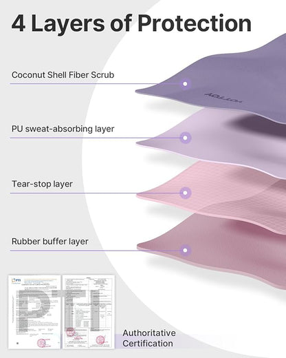 YOTTOY Yoga Mat,Non-Slip Hot Yoga Mat with Anti-Tear Design and Friendly Natural Rubber Mat with Strap and Bag