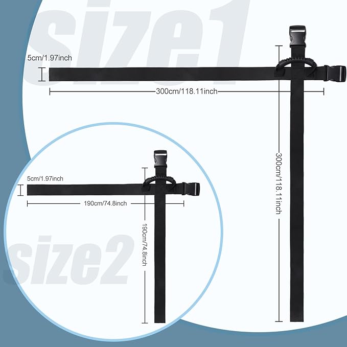 Box Carrying Strap with Handle, Handheld Belt for Safely Moving and Lifting Heavy Boxes, Adjustable Belt, Cross Style Carry Straps, Suitable for Groceries, Luggage(118.1 inch)