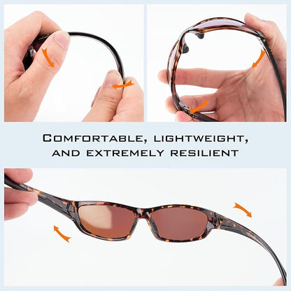 KastKing Hiwassee Polarized Sport Sunglasses for Men and Women, Wrap Sunglasses for Fishing Cycling and Running,UV Protection