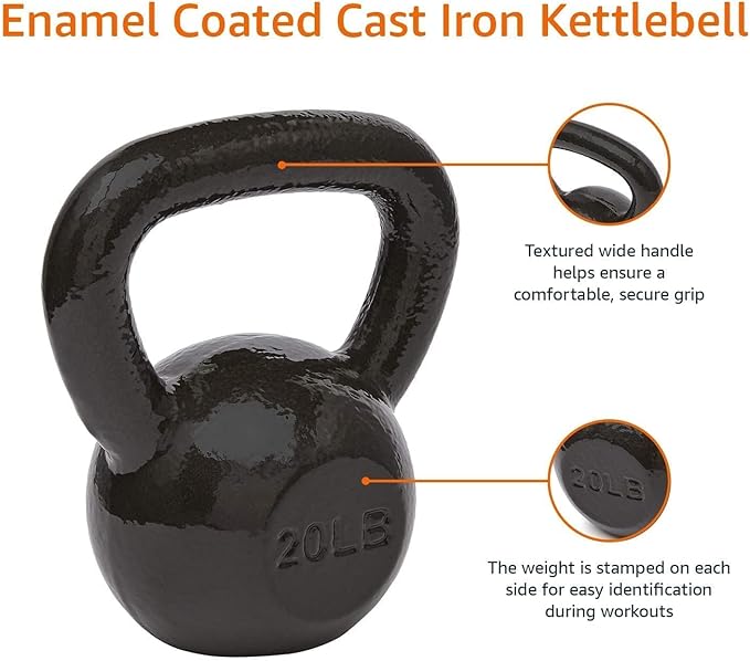 Amazon Basics Cast Iron Kettlebell