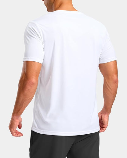 G Gradual Men's Workout Shirts Quick Dry Athletic Running T-Shirts Lightweight Moisture Wicking Short Sleeve Sports Gym Tops