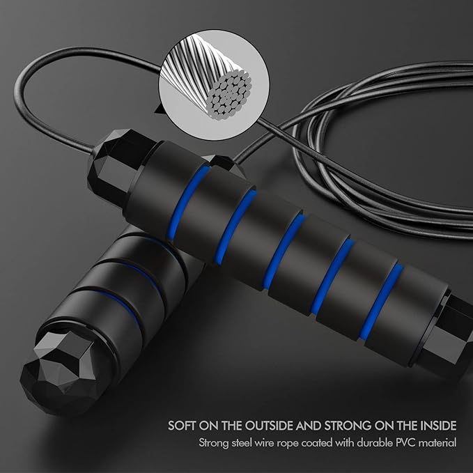 Jump Rope, Tangle-Free Rapid Speed Jumping Rope Cable
