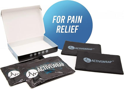 Ice Packs for Injuries Reusable, Hot Cold Packs for Pain Relief, First Aid & Injury Recovery. Includes 2 individual pack covers for use in ActiveWrap Knee,Shoulder & Back Ice Wraps Large, 7x 10 inches