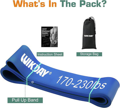 Resistance Bands for Working Out, Exercise Bands, Workout Bands, Pull Up Assistance Bands for Body Stretching Training Physical Therapy Muscle Training for Men & Women