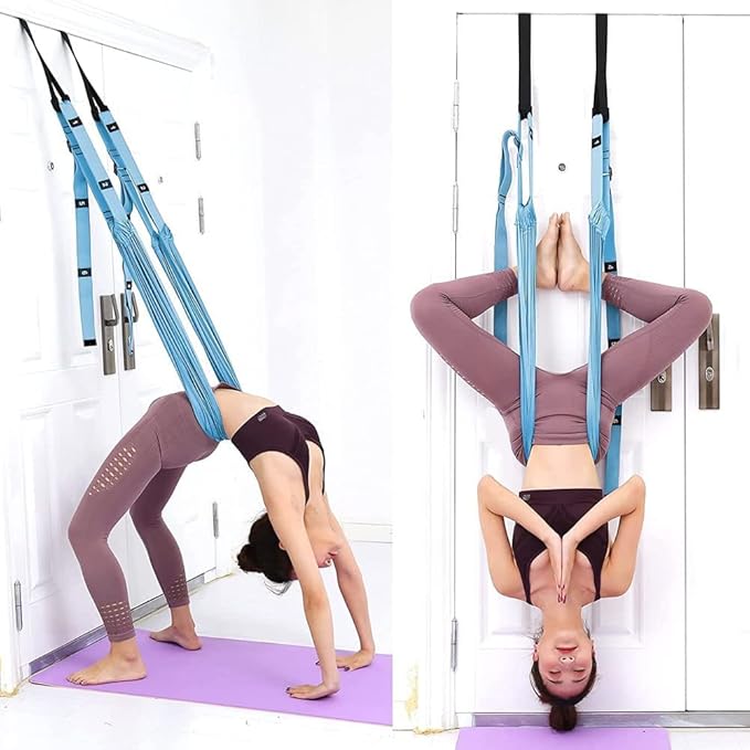 TOCO FREIDO Waist Back Leg Stretch Strap/Yoga Fitness Band, Leg Stretching Assist Trainer, Yoga Stretcher, Back Bend Split Inversion Strap for Fitness, Dance, Ballet, Gymnastics