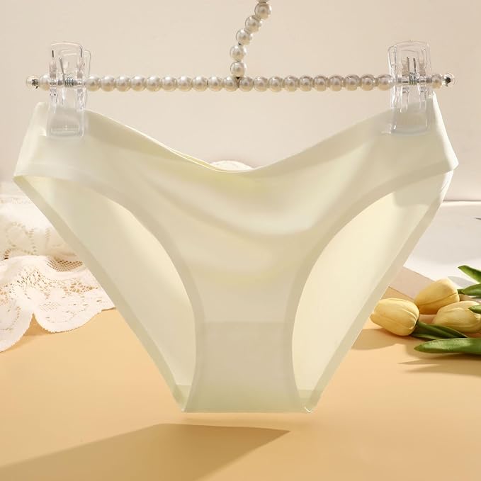 FINETOO 6 Pack Women’s Seamless Hipster Underwear No Show Panties Invisibles Briefs Soft Stretch Bikini Underwears XS-XL