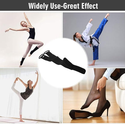 ZJchao Stretching Strap Yoga Strap, Foot Drop Fascitis Plantar Ankle Training Belt, Exercise Strap, Black, OK Cloth