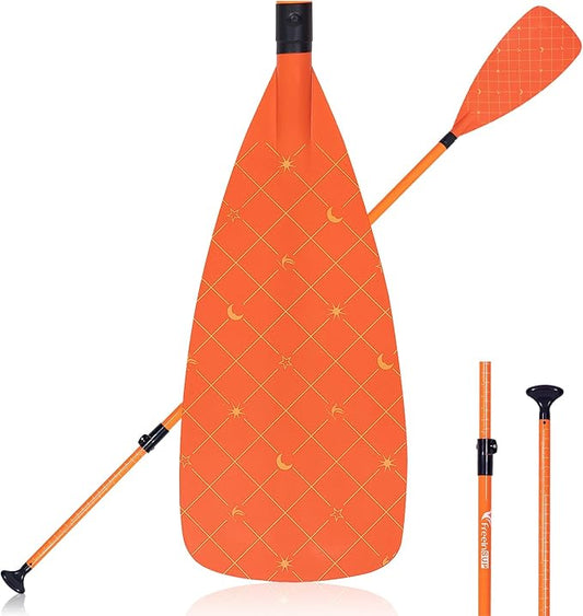 Freein 3-Piece Adjustable & Floating SUP Paddle - Fiberglass Shaft, Nylon Blade (71-83")