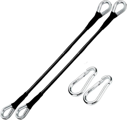10" Extension Cables Compatible with Bowflex Home Gym | Perfect for Lat Pulldown, Tricep Extensions, and Leg Workouts | Heavy-Duty Cable Accessories for Enhanced Strength Training | 2 Pack