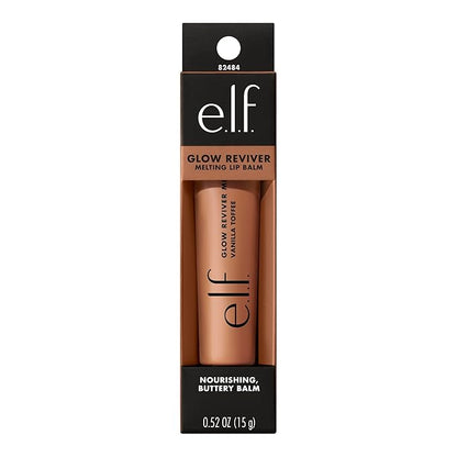 e.l.f. Glow Reviver Melting Lip Balm, Hydrating Tinted Lip Balm For A Glossy Finish & Soft, Supple Lips, Vegan & Cruelty-Free, Vanilla Toffee