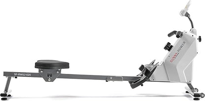 Sunny Health & Fitness Magnetic Rowing Machine for Home Exercise, Quiet & Smooth Rower with Compact Storage and Optional Free SunnyFit App Connectivity