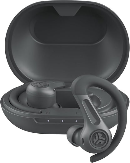 JLab JBuds Sport ANC 4 True Wireless Bluetooth Earbuds + Charging Case, Graphite, Swipe + Touch Controls, Hybrid Active Noise Cancelation, Multipoint Connect, Customized Settings App