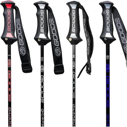 GOODE G Carbon Ski Poles – Ultra-Lightweight & Durable Carbon Fiber – Superior Balance – Shock Absorbing – High-Performance Downhill Ski Poles for Men & Women - Pair
