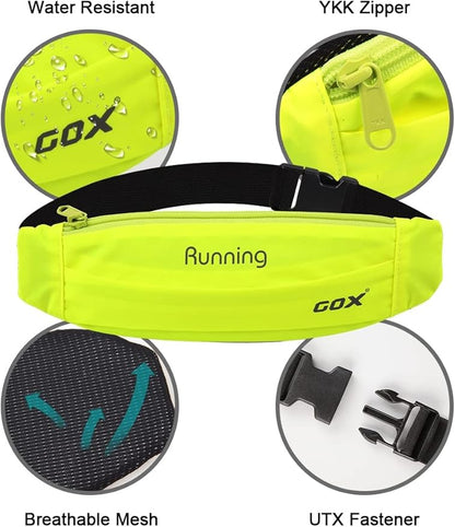 Gox Fanny Pack For Men Running Pouch Belt,Phone Holder Waist Pack Sport Hiking Walking Traveling (green)