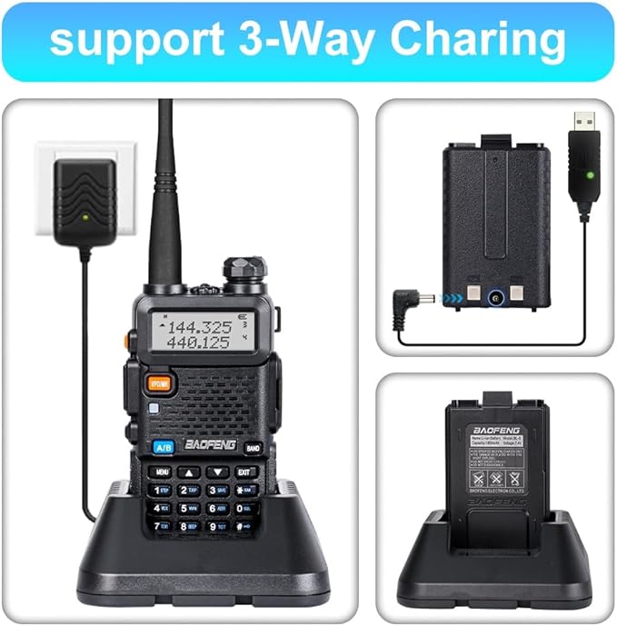 2 Pack BaoFeng UV-5R 8 Watt Ham Radio
