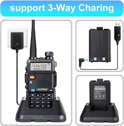 2 Pack BaoFeng UV-5R 8 Watt Ham Radio